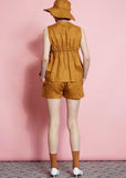 Shorts | Linen Maple (Black/Golden Oak)