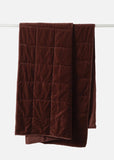 Quilted Throw | Velvet (Mulberry)