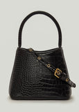 Bag | Mini Chloe (Black Brushed Recycled Croc)