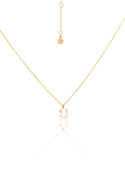 Necklace | Reverie (Rose Quartz/Gold)