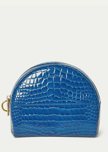 Pouch | Circulo Essentials (Cobalt Wet Recycled Croc)