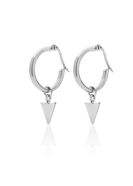 Earrings | Kate Hoops (Silver)