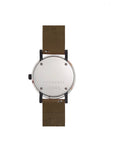 Watch | The Resin (Nougat Shell, White Dial, Olive Strap)