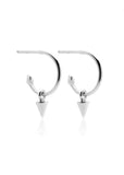 Earrings | Mini Spike Hoops (Silver)