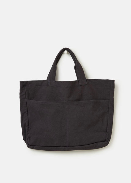 Bag | Oversized Caryall (Black/Blue)