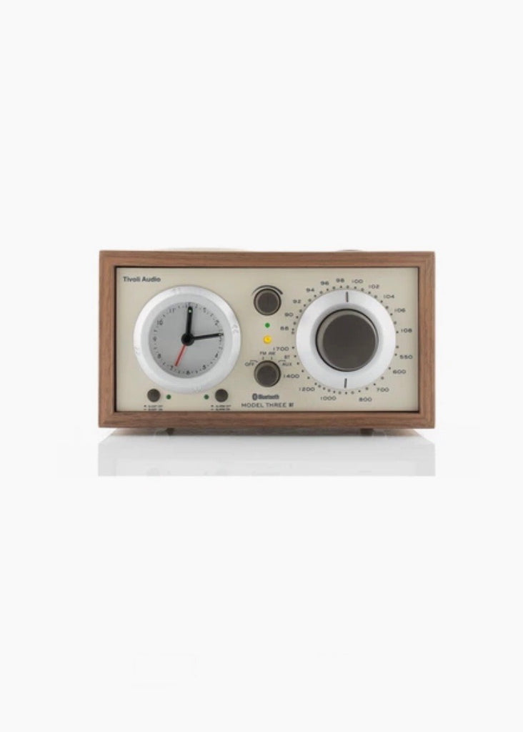 Clock Radio | Model Three Bluetooth (Walnut/Beige)