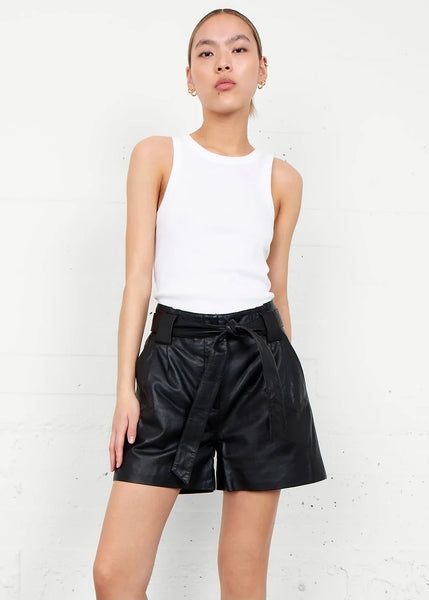 Shorts | Verna Leather (Black)