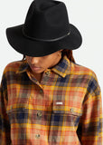 Hat | Wesley Packable Fedora (Washed Black)