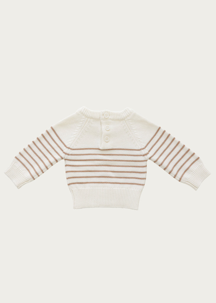 Jumper | Stripe Knit (Biscotti/Egret)